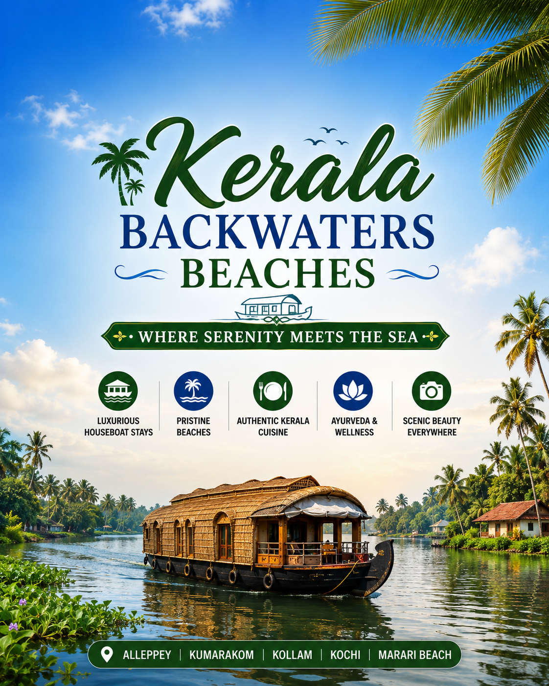 Kerala Backwaters Beaches