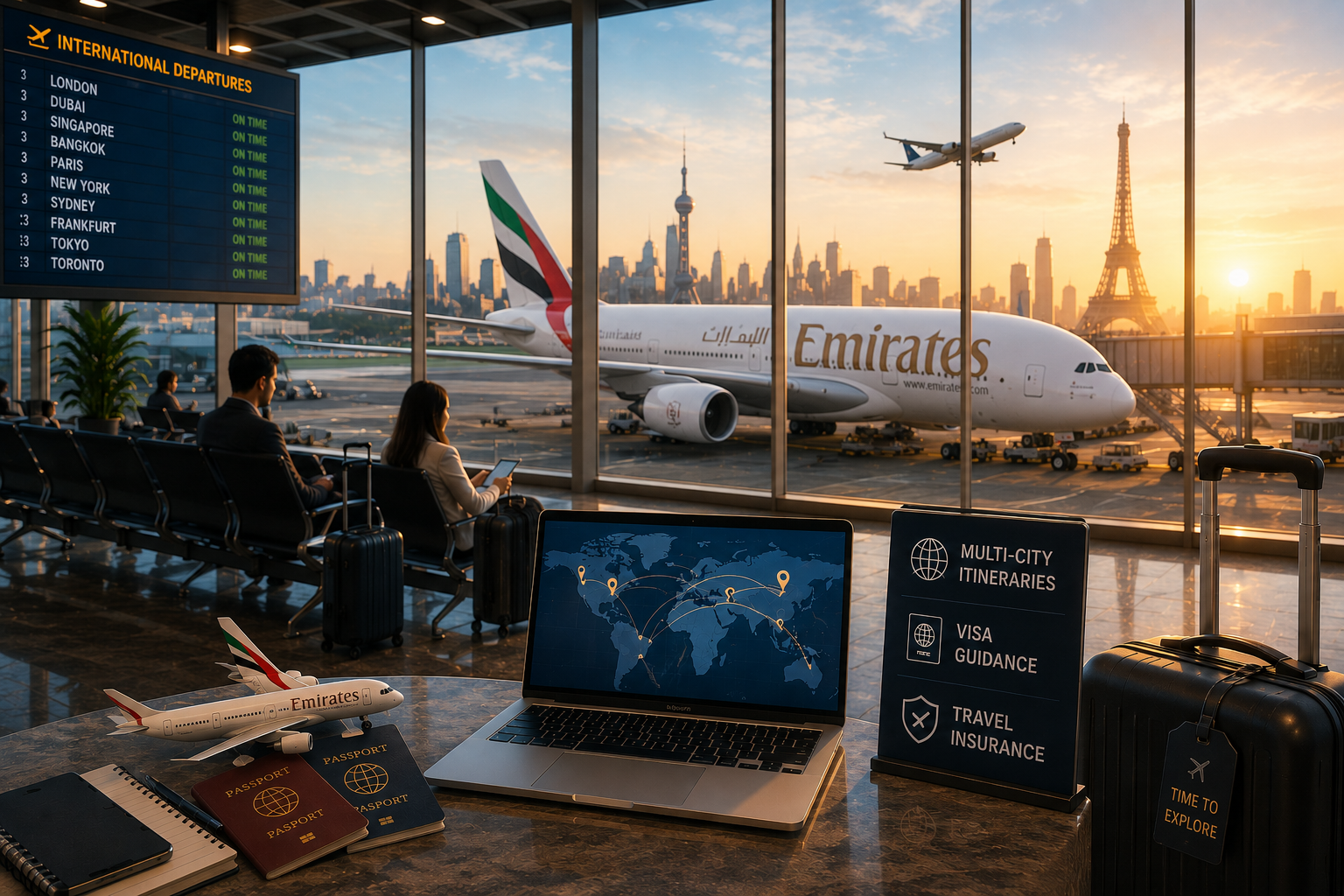 International flight booking