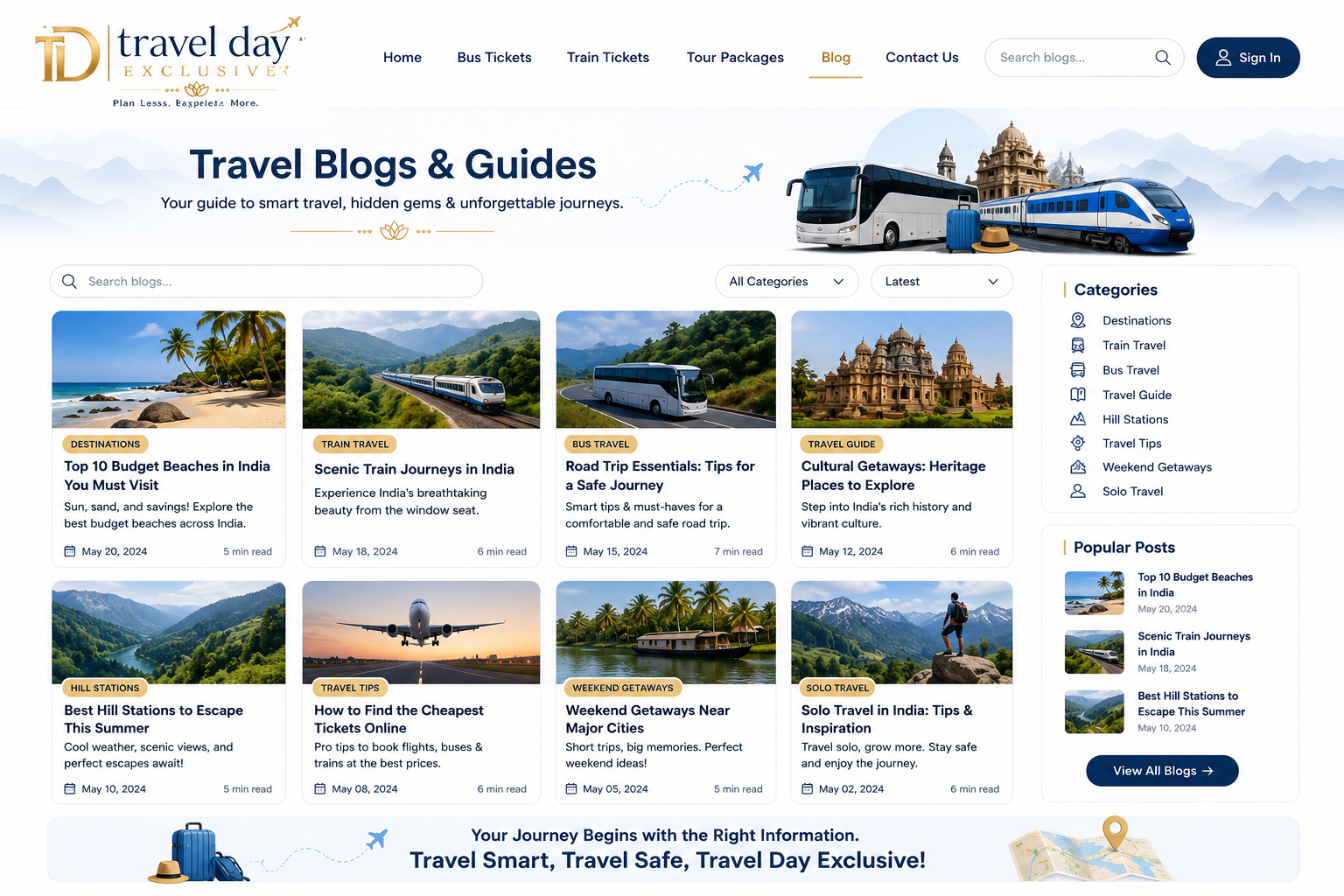 Travel ideas & corporate insights